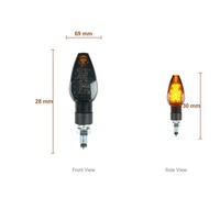 Accessoires de moto, clignotants pour moto, feux de signalisation LED étanches avec homologation