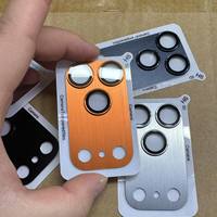 Nouveau style, film de protection d'objectif en métal de haute qualité pour appareil photo, couverture intégrale, compatible avec les modèles 17, 17 Pro, 17 Air et 17 Pro Max
