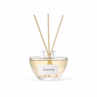 Bouteille diffuseur en verre de 150 ml à large ouverture, forme bol, vente directe usine, conteneur vide pour aromathérapie, logo personnalisé, marquage à chaud