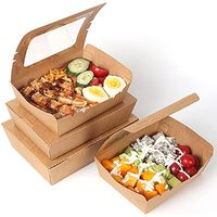 Boîtes à emporter personnalisées pour la restauration rapide, en carton recyclé alimentaire, avec paillettes, pour poulet frit et hamburgers