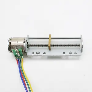 34mmミニリニアアクチュエータ10mmマイクロ5V2相4線式精密ステッパーモーターロングリニアスクリュースライダーステッピングモーター