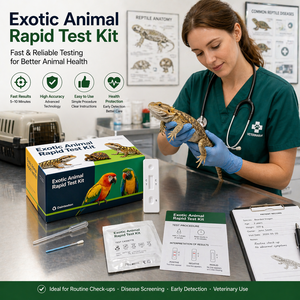 Kit <span class=keywords><strong>de</strong></span> Prueba Rápida para Animales Exóticos, Herramienta <span class=keywords><strong>de</strong></span> Detección Portátil en Sitio para Pequeños Mamíferos y Mascotas Exóticas, Verificación <span class=keywords><strong>de</strong></span> Enfermedades - Product Image 2