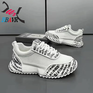 Zapatillas deportivas casuales de verano para hombre de European Station, transpirables, de malla, con letras impresas, estilo Cyber Celebrity, con cordones, de EVA - Product Image 2