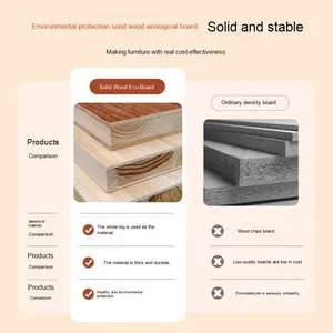 Soporte de TV de madera maciza de estilo chino de lujo moderno, combinación de gabinete de piso de mesa de centro pequeña para el hogar para sala de estar y dormitorio - Product Image 4