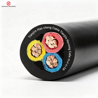 Kabel Submersible Peralatan Listrik Industri JHS 3+1 Inti Grounding Independen 450/750V Tahan Air untuk Pompa Submersible