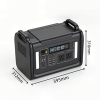 Station d'alimentation portable 2400W pour l'extérieur avec générateur solaire, alimentation de secours domestique, batterie lithium 220V