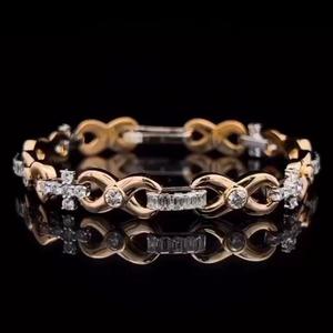 925 <b>Silver</b> Moissanite Wrist Jewelry Luxury Hip Hop Bracelet Party Fashion Gift <b>for</b> <b>Men</b> Women - Product Image 2
