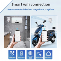 Enchufe Inteligente WiFi Tuya, IP55 Impermeable para Exteriores, Resistente a la Lluvia, Monitoreo de Energía, Control Remoto, Múltiples Tipos de Enchufes