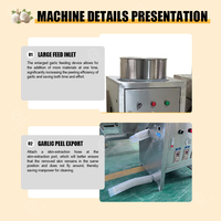 Machine automatique de séparation et d'épluchage des bulbes d'ail par compression d'air pour l'atelier de production de sauces