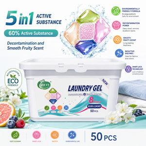 Floral Fruity <b>Detergent</b> Pods for Automatic Machine Washing Disposable Laundry Pods with Pink Green Blue Gel Capsules - Product Image 4