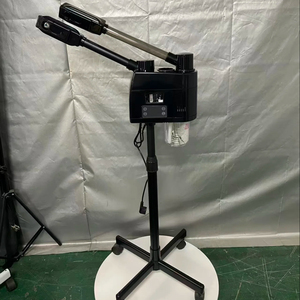 Appareil de soin du visage à vapeur 3 en 1 avec lampe grossissante 8X, vaporisateur d'ozone pour salon de beauté, vaporisateur facial chaud et froid - Product Image 1