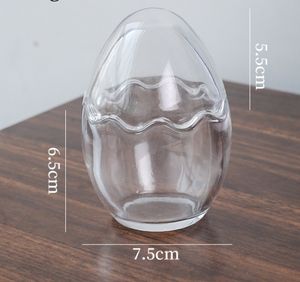 Forma de huevo Lindas velas de soja Perfumadas Lujo Etiqueta privada Portavelas Buding Glass Candle Cup - Product Image 6