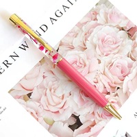 Fleur sèche DIY objet flottant stylo à bille eau huile stylo cadeau publicité diamant métal stylo à bille