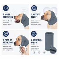 Cache-oreilles élastique et respirant en polyester pour chien, anti-anxiété, couverture complète des oreilles, réduction du bruit, chaud, tailles S-L