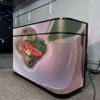 Maßgefertigter Gob P2.5 / P1.8 / P2.6 Tragbarer Gebogener Faltbarer Indoor/Outdoor Werbe-KTV LED DJ-Pult Tisch LED-Bildschirm