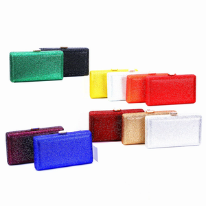 Bolso de mano brillante personalizado para regalo de amante, monedero de lujo con purpurina para bodas, bolso de noche Formal con diamantes de imitación - Product Image 6