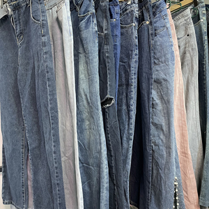 Jeans d'occasion pour femmes, denim skinny de bonne qualité, <span class=keywords><strong>stock</strong></span> de jeans pour femmes, vêtements de marque dépassés - Product Image 6