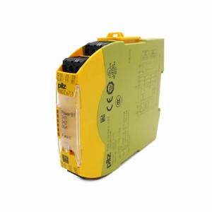 Relais de sécurité P I L Z 24VDC 3 N/O 1 N/C avec surveillance d'arrêt d'urgence (1 ou 2) - Product Image 3