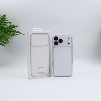 Coque de téléphone magnétique rigide avec animation pour iPhone 17 Pro, design bouton IA, accessoire de téléphone portable pour iPhone 17 Pro Max