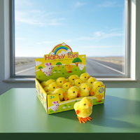Ornement suspendu en peluche chenille personnalisé, poussin de Pâques jaune, décoration saisonnière pour la maison, rentrée scolaire