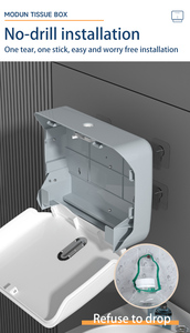 Distributeur de serviettes en papier à plis multiples de conception moderne 2025 support en plastique <span class=keywords><strong>mural</strong></span> étanche pour hôtels et bureaux - Product Image 4