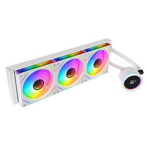 ชุดระบายความร้อนซีพียูแบบน้ำ AIO ประสิทธิภาพสูง ขนาด 360 มม. พร้อมบล็อกน้ำหมุนได้แบบ Infinity Mirror รองรับ ARGB Sync กำลังไฟ 300W <span class=keywords><strong>TDP</strong></span> สำหรับคอมพิวเตอร์ตั้งโต๊ะเล่นเกม - Product Image 5