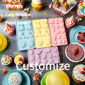 Cute Animal Shape Ice Cube Tray Silicone Ice Cream <strong>Mold</strong> Pudding Candy Chocolate Mould Molde De Hielo De Silicona For Kids - Product Image 3