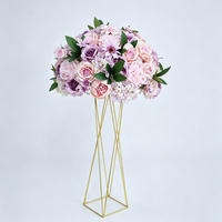 Boule de fleurs artificielles personnalisée OEM, différentes tailles et couleurs, vente en gros, boule florale pour mariage