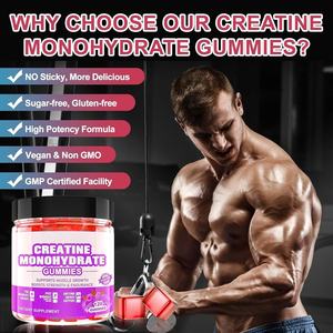 Gomitas de Monohidrato de Creatina de Marca Privada OEM/ODM para el Desarrollo Muscular, Suplementos Pre-Entrenamiento para Mujeres y Hombres - Product Image 4