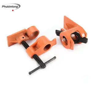 PHUKIMLONG Heavy Duty Wood Gluing Pipe Clamp 3/4 Inch Cast Iron Woodworking Pipe Clamps Carpenters Tool 3/4" Pipe Clamp