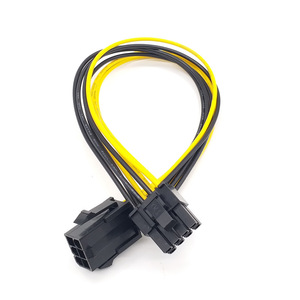 Cantell PCIe kabel daya GPU, 6 Pin jantan ke 8Pin kabel jantan 18AWG 20cm - Product Image 3