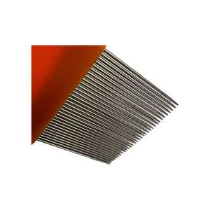 Peigne <span class=keywords><strong>anti</strong></span>-poux et <span class=keywords><strong>anti</strong></span>-<span class=keywords><strong>tiques</strong></span> en acier inoxydable avec manche en plastique, à longues dents rainurées, pour cheveux humains, pour enfants - Product Image 6