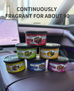 Pour les parfums de Californie désodorisant de voiture en fibres organiques noix de coco vanille longue durée Freesia poire écologique solide canettes coton - Product Image 5