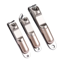 WELLFLYER NC-263 2022 Ensemble de coupe-ongles tranchants et robustes pour ongles des mains et des pieds avec étui en étain apparent