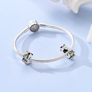 ขายส่งจี้เงินแท้ 925 ดีไซน์ใหม่ล่าสุด เรืองแสงในที่มืด รูปหิ่งห้อย สำหรับทำสร้อยข้อมือ ของขวัญสำหรับผู้หญิง - Product Image 5