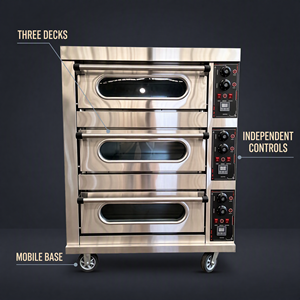 Horno de Panaderí<span class=keywords><strong>a</strong></span> y Pizza Multicapa y Multideck de 220V/380V, Precio Competitivo, Suministro Directo de Fábrica China - Product Image 3