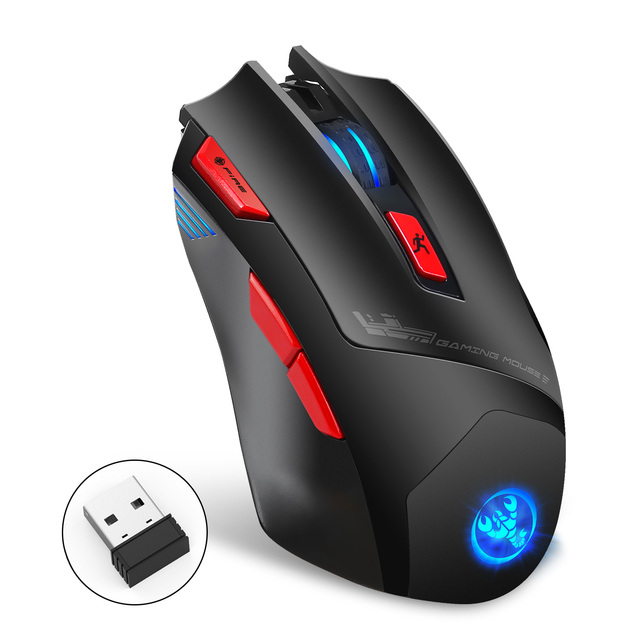 T88 Wireless Gaming Mouse Supports 7-key Macro Programming Colorful Luminous Charging 2.4G Wireless Mouse Spot Wholesale