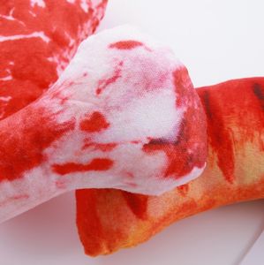 Jouets à mâcher pour <span class=keywords><strong>chien</strong></span> en peluche de simulation : ventre de porc, <span class=keywords><strong>jambon</strong></span>, saucisse, <span class=keywords><strong>os</strong></span>, poisson - Product Image 3