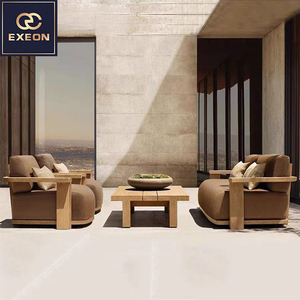 Villa moderne de luxe piscine <span class=keywords><strong>salon</strong></span> mobilier d'extérieur conception personnalisée en teck bain de soleil canapé-chaise - Product Image 1