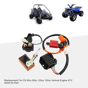 GOOFIT Cuộn Dây Đánh Lửa Đua Xe AC Bộ Điều Chỉnh Điện Áp CDI 6 Pin Rơ Le Điện Từ CHỈNH LƯU Thay Thế Cho <span class=keywords><strong>CG</strong></span> 60cc-150cc ATV Quad - Product Image 4