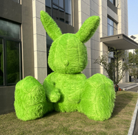 Décorations gonflables pour événements promotionnels intérieurs et extérieurs, lapin géant gonflable en peluche, lapin publicitaire en fourrure pour les activités