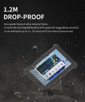 Tableta Industrial Resistente de 10.1 Pulgadas, IP67 Impermeable, Win10/Win11, 12000mAh, para Exteriores con GPS, Tableta Reforzada