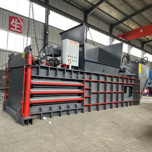 Máquina de <span class=keywords><strong>prensa</strong></span> empacadora hidráulica Empacadora horizontal completamente automática <span class=keywords><strong>para</strong></span> papel de desecho Cartón Plástico Neumáticos usados - Product Image 3