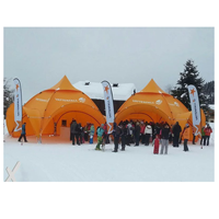 Tentes d'événement extérieures d'hiver commerciales d'arche/tente d'auvent de dôme pentagonal avec des murs