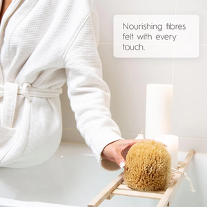 Emballage personnalisé éponge de mousse de mer en laine d'herbe douce 100% éponge de bain biodégradable pour bébé éponge de mer jaune naturelle - Product Image 5