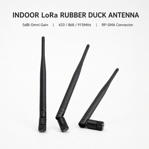 <span class=keywords><strong>Antena</strong></span> <span class=keywords><strong>de</strong></span> Goma LoRa para Interiores, Tipo Pato, RP-SMA, Omnidireccional, 5dBi, 433MHz, 868MHz, 900MHz, 915MHz, Signal Stick - Product Image 1