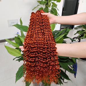 Estensioni dei <span class=keywords><strong>capelli</strong></span> umani vergini lisci Color zenzero arancione, fasci di <span class=keywords><strong>capelli</strong></span> Color Ombre per <span class=keywords><strong>capelli</strong></span> in rame 350 # con chiusura frontale in pizzo - Product Image 2