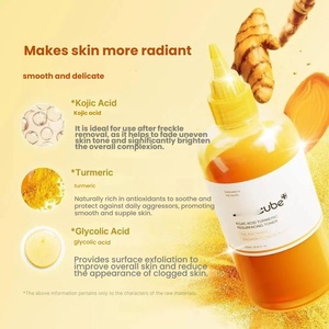 Sérum Rénovateur à l'<span class=keywords><strong>Acide</strong></span> Kojique et au Curcuma 250ml Éclaircissant Exfoliant Atténue les Taches Brunes Unifie le Teint Doux Niacinamide Anti-Âge - Product Image 3