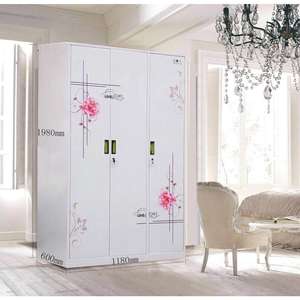 Armoire à langer imprimée pour chambre à coucher d'accueil Armoire 2 portes casiers à bas <span class=keywords><strong>prix</strong></span> casiers en métal armoires avec motifs imprimés - Product Image 3