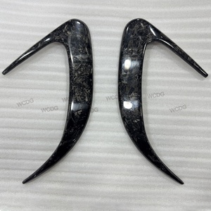 Parachoques trasero de fibra de carbono Canards para <span class=keywords><strong>Mercedes</strong></span> <span class=keywords><strong>Benz</strong></span> <span class=keywords><strong>CLS</strong></span> clase W218 CLS63 CLS400 500 550 <span class=keywords><strong>AMG</strong></span> 2015-2019 alerón divisor trasero aletas - Product Image 4
